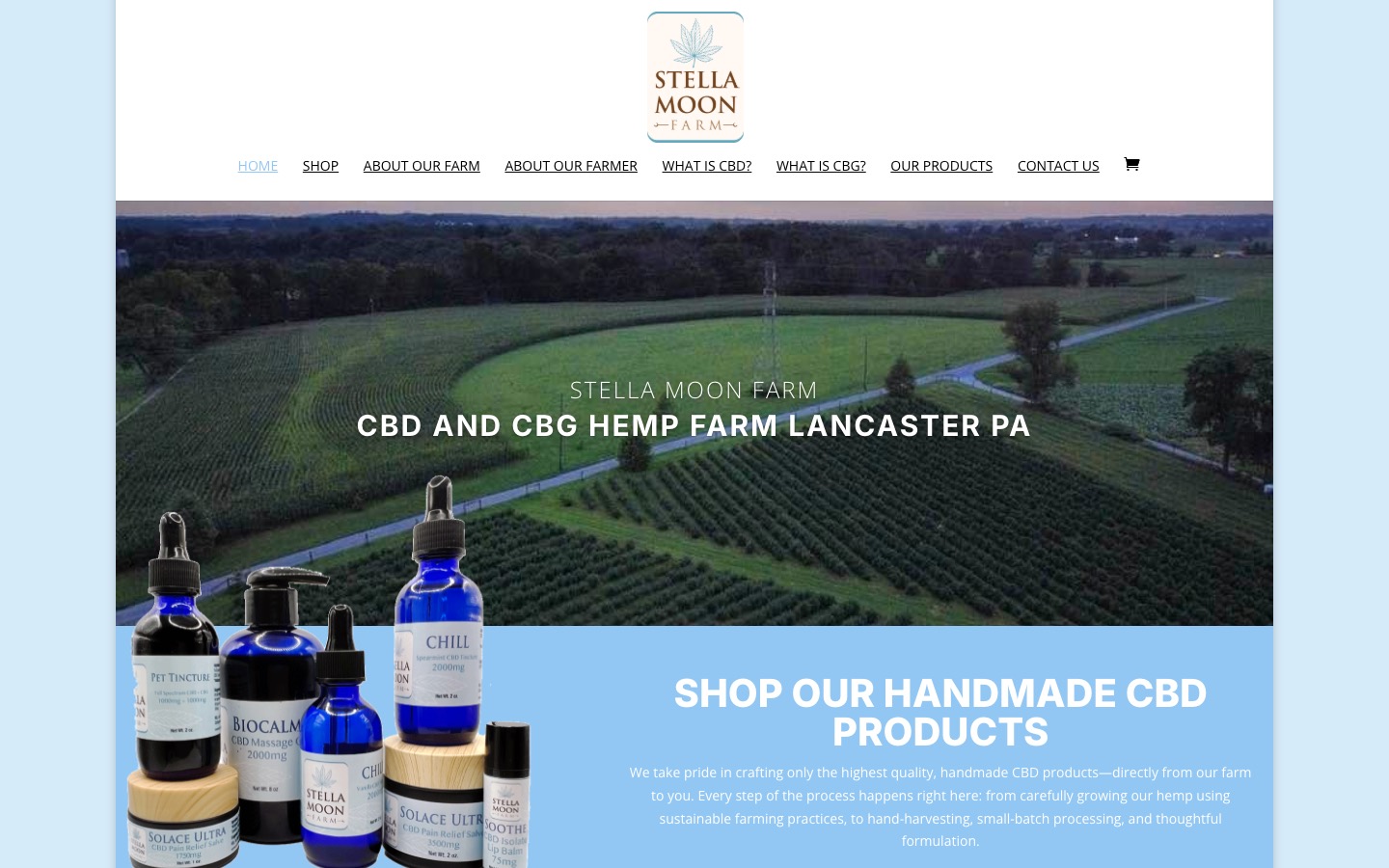 The current homepage